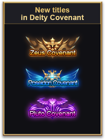 New titles in Deity Covenant